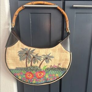 Vintage Bag with BambooHandle